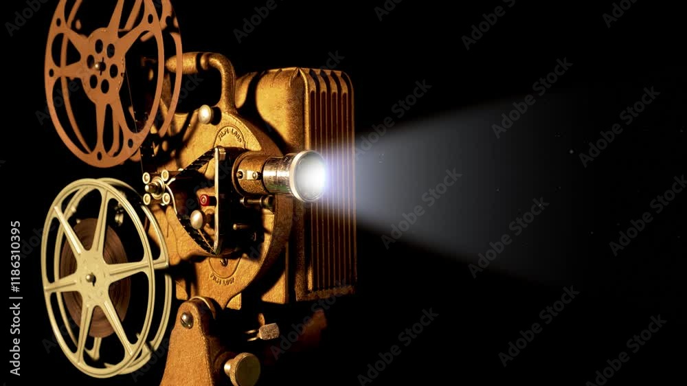 Running Film Projector