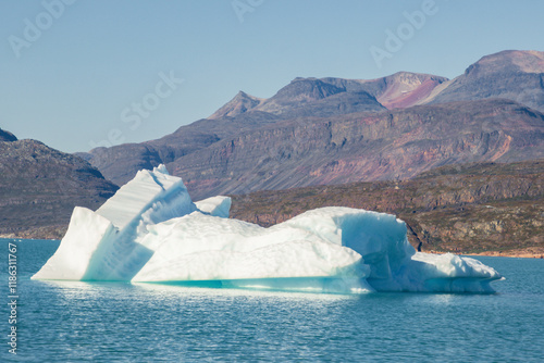 Icebergs in the fjords of south Greenland	 photo