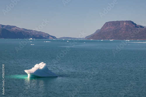 Beautiful town of Igaliku and surrounding area (South Greenland) photo