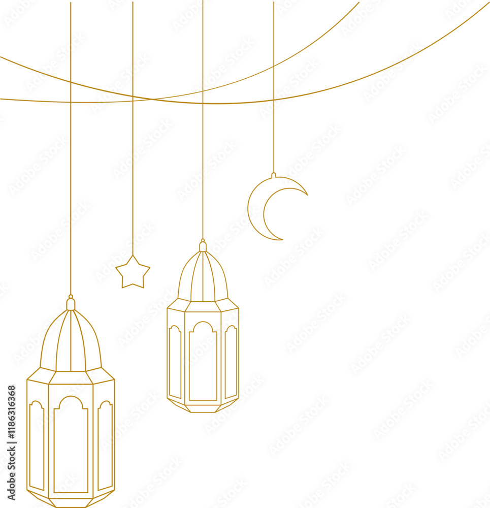 Obraz premium hanging lantern decoration