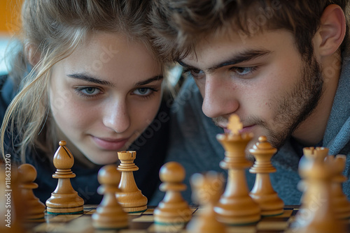 People playing games, family fun generative AI conept