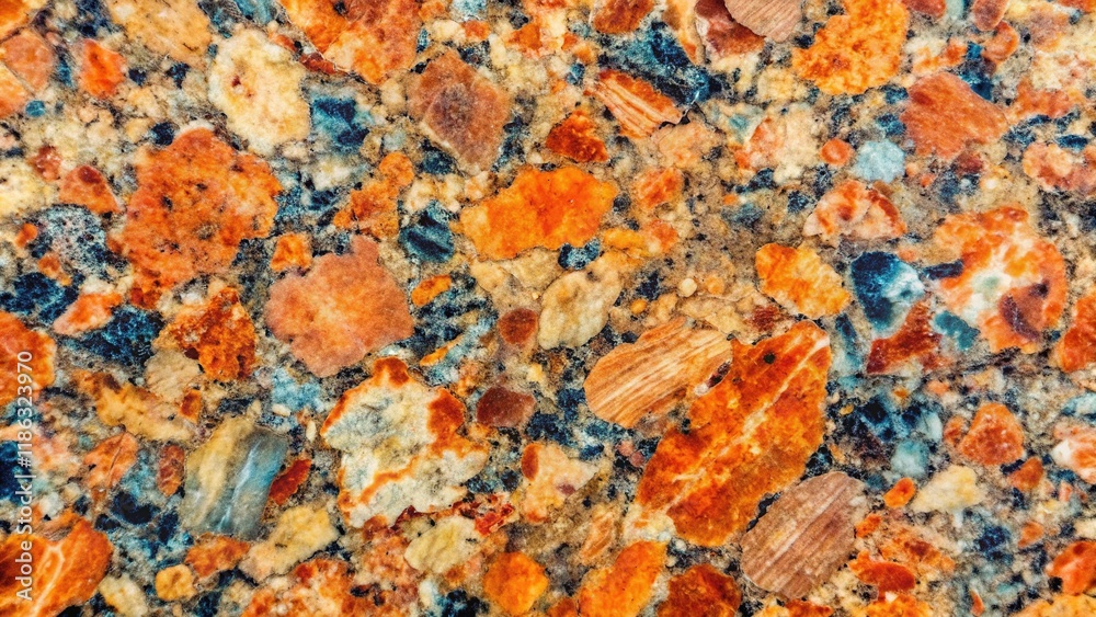 Polished Granite Texture Background - Aerial Photography of Natural Stone