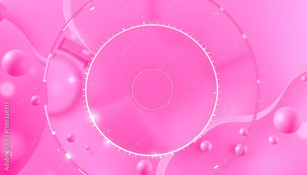 Abstract pink energy circles, photo, with white tones Abstract pink energy circles, photo, with white tones