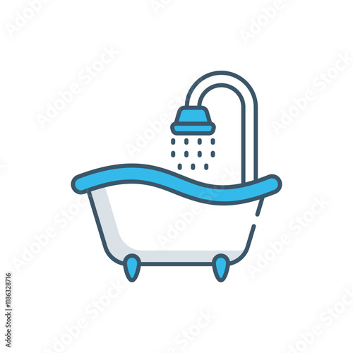 Bathtub vector icon