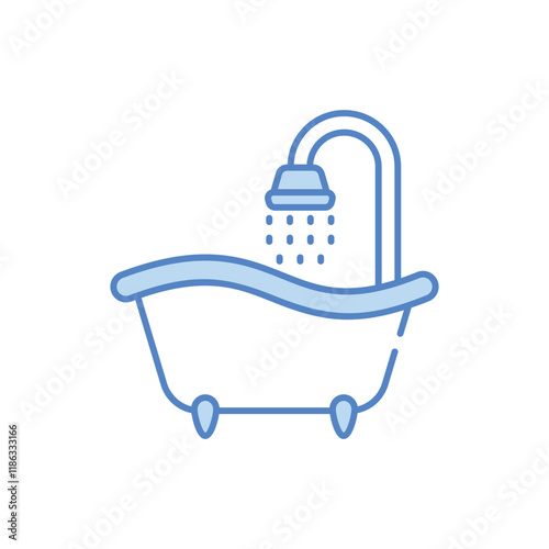 Bathtub vector icon