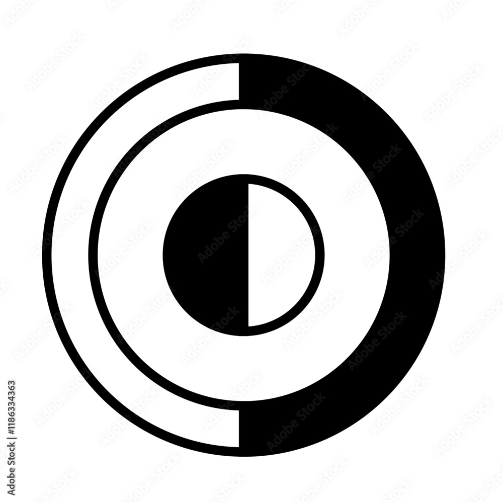 Digital technology style line and element 