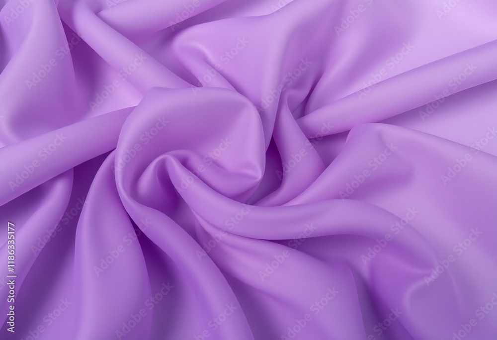 Obraz premium Soft purple fabric with swirling folds and texture.