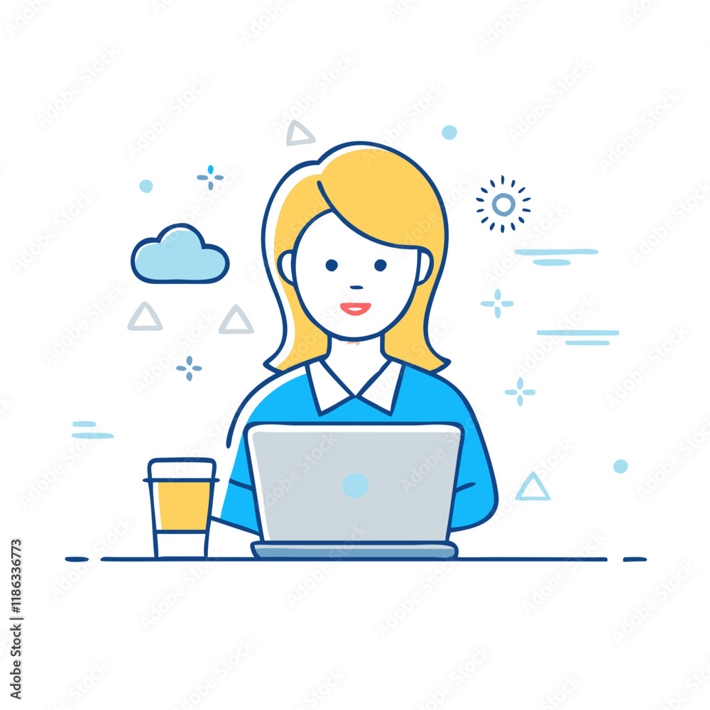 woman with a laptop vector icon, women’s day vector illustration - simple illustration of woman with a laptop perfect for logos, and holidays -themed designs. woman with a laptop vector icon, women’s day vector illustration - simple illustration of woman with a laptop perfect for logos, and holidays -themed designs.