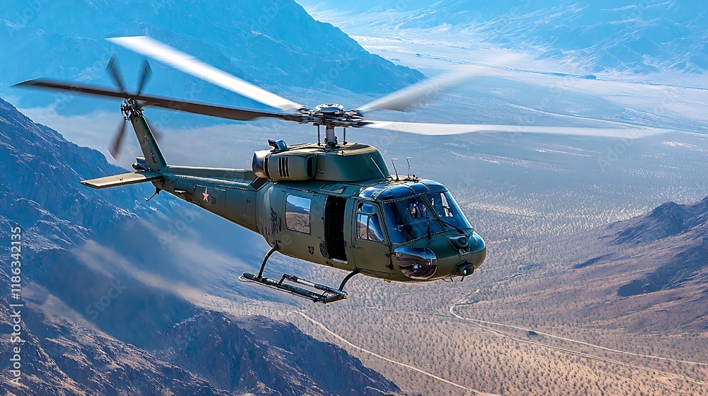 Obraz premium helicopter in the sky