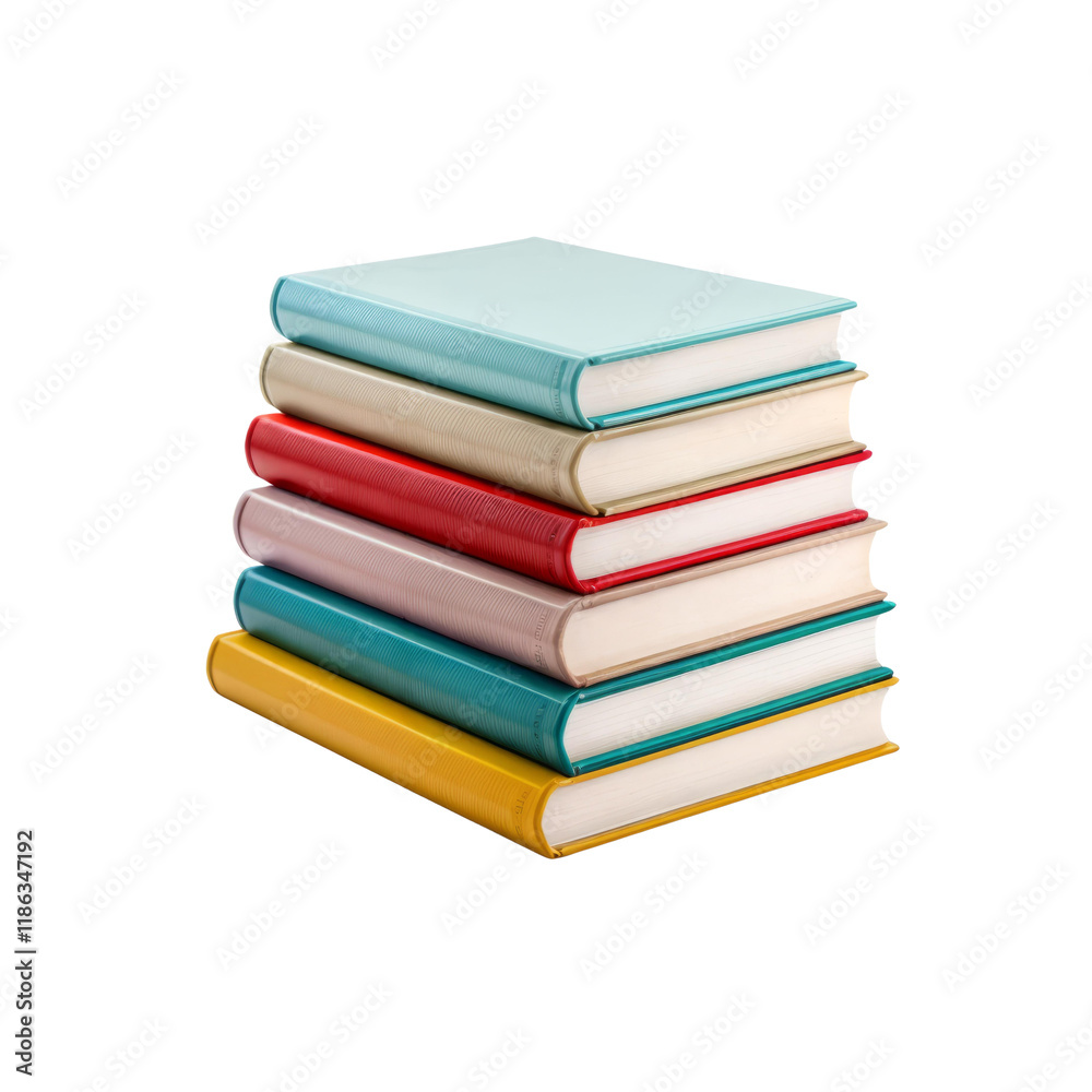 Stack of Colorful Books: A vibrant collection of five hardcover books in assorted colors rests in a neat stack, ready for the next chapter in your literary journey. The books represent knowledge. Stack of Colorful Books: A vibrant collection of five hardcover books in assorted colors rests in a neat stack, ready for the next chapter in your literary journey. The books represent knowledge.
