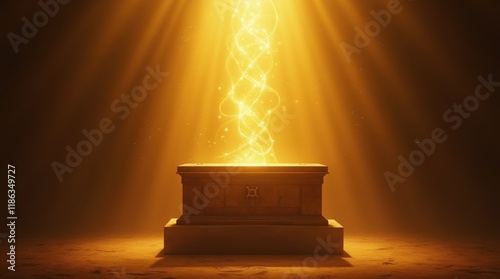The Ark of the Covenant on a Stone Pedestal