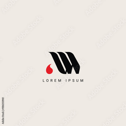 Initial modern letter AW, WA or AW logo icon design template vector, Initial Based Alphabet Icon Logo in Editable Vector Format