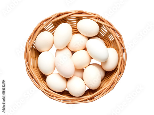 Wallpaper Mural eggs in basket isolated transparent background  Torontodigital.ca