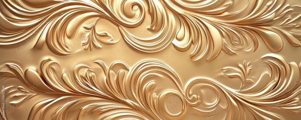 Golden metallic texture with luxurious swirling patterns. Golden metallic texture with luxurious swirling patterns.