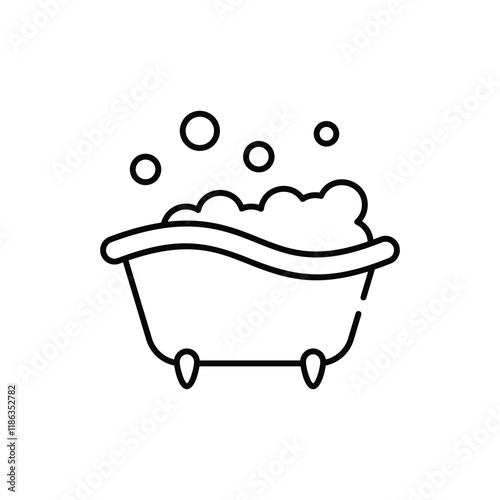 Bubble Bath vector icon photo