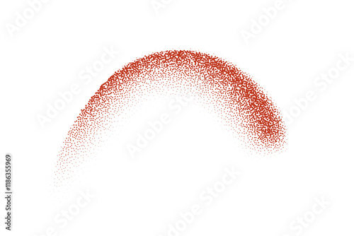 Red spice powder splash. Powder of chilli, paprika, pepper. Flying red dust particle isolated on transparent background. Abstract vector illustration.
