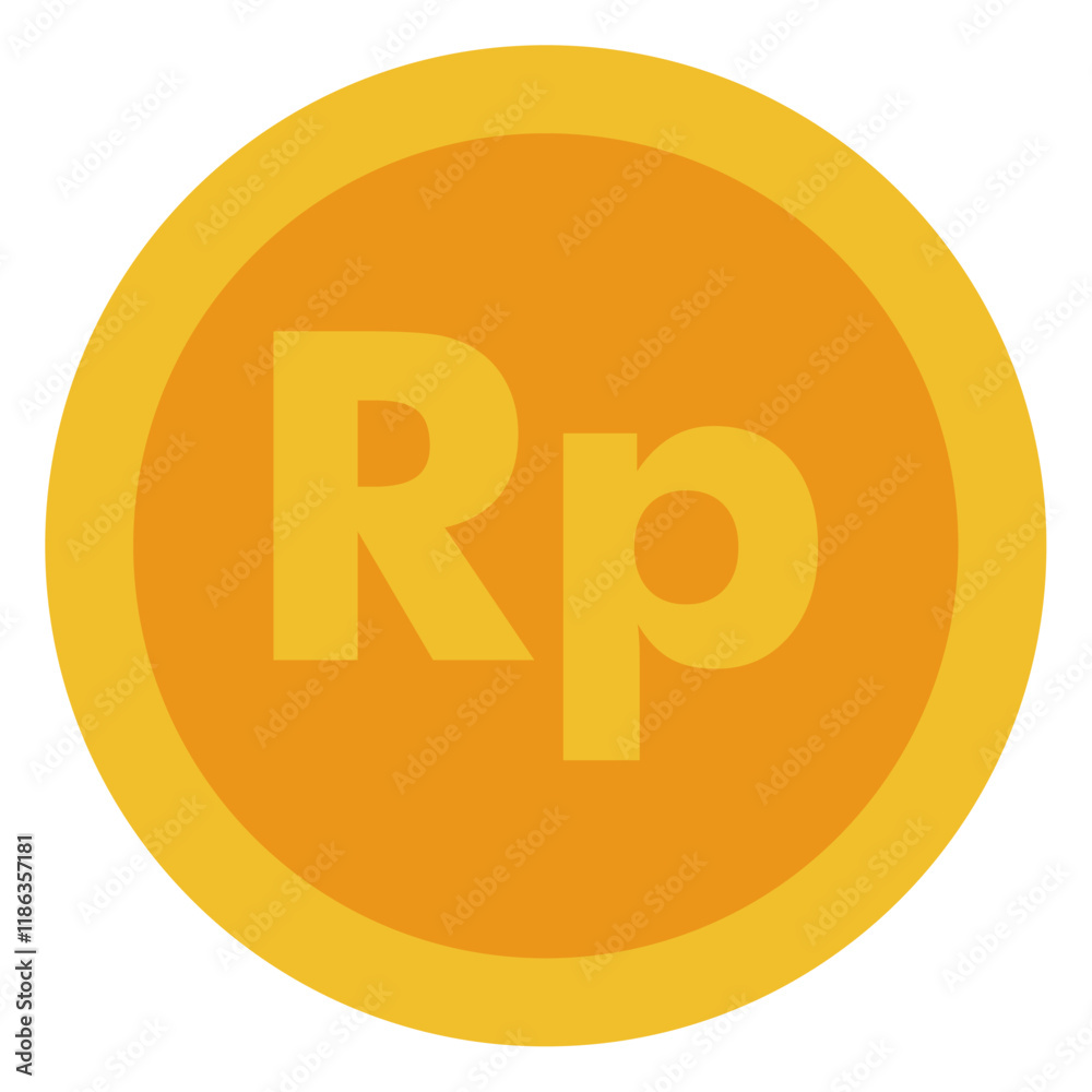illustration of Indonesia Rupiah currency coin illustration of Indonesia Rupiah currency coin