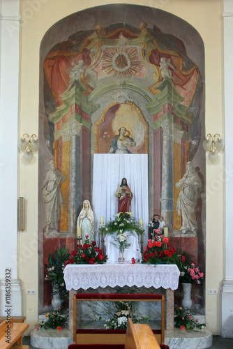 Wallpaper Mural Altar of the Immaculate Conception in the Church of All Saints in Sesvete, Croatia Torontodigital.ca