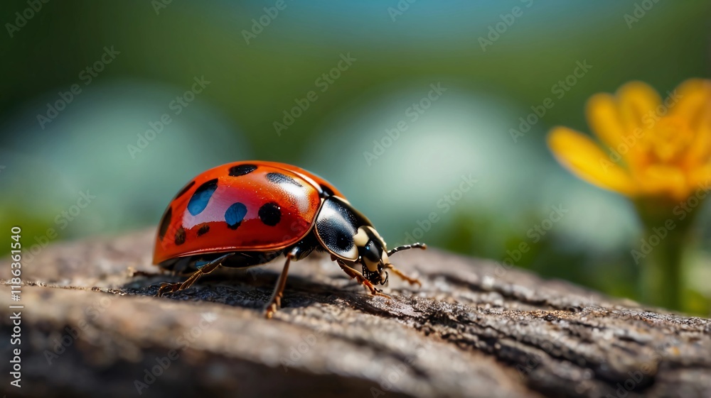 Fototapeta premium beautifull lady bug close up photo