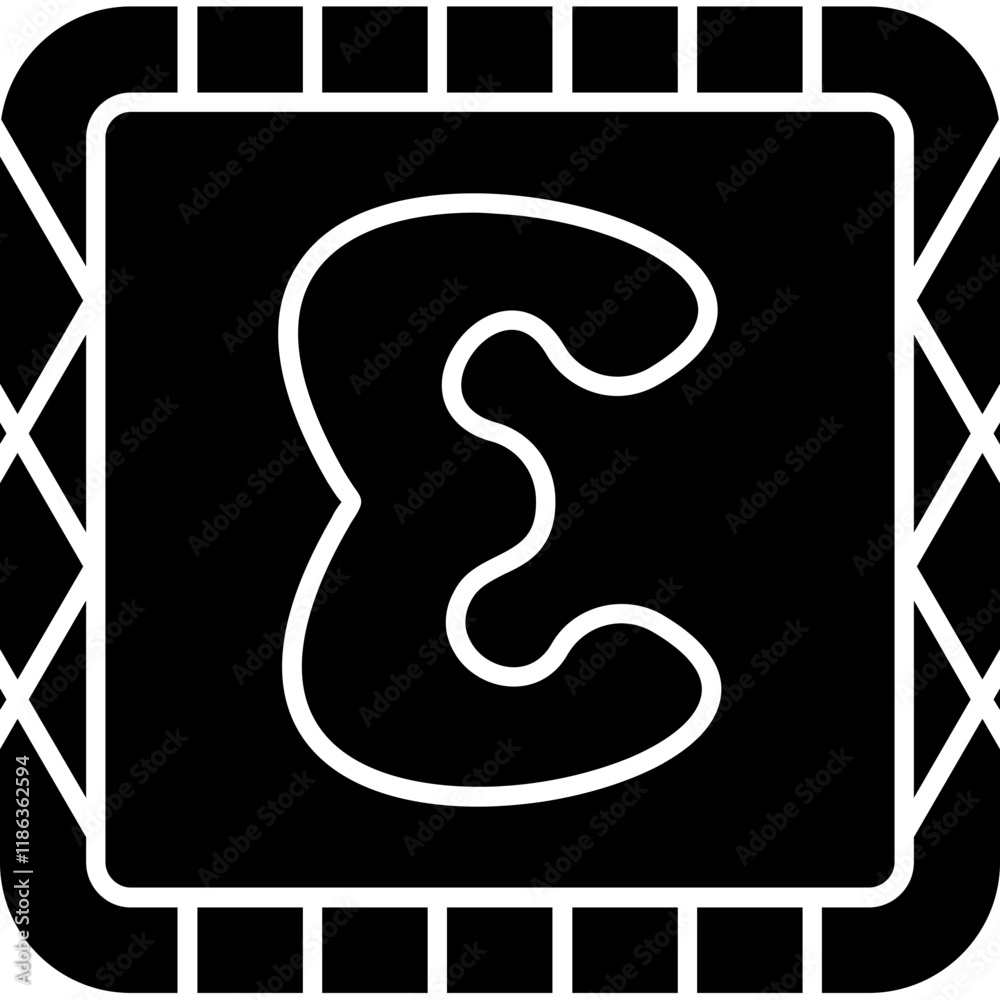 Naklejka premium Epsilon Icon