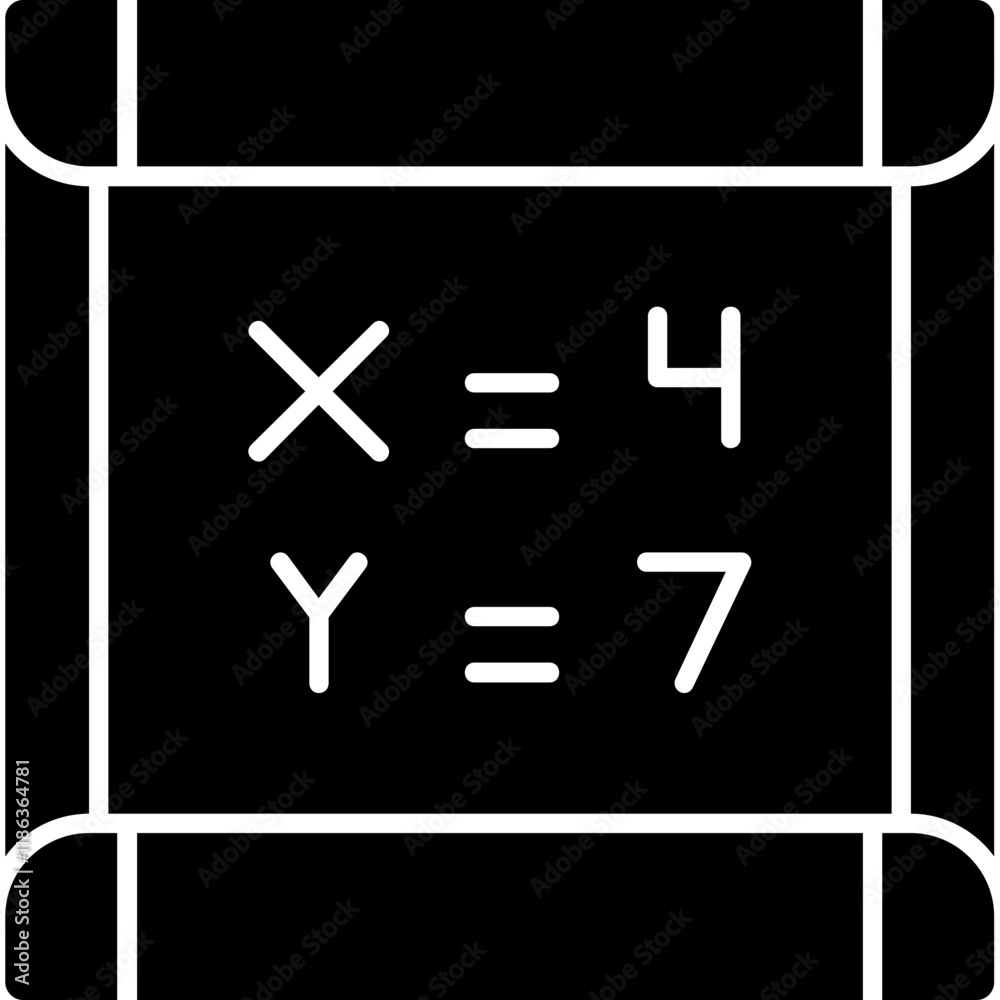 Fototapeta premium Algebra Icon