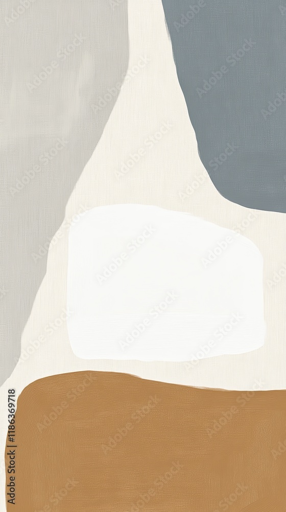 Subtle Earthy Tones in Minimalist Gouache Blocks Subtle Earthy Tones in Minimalist Gouache Blocks