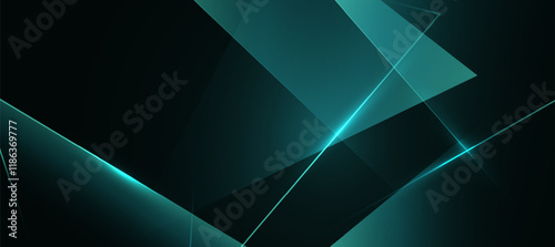 Abstract green polygon elegant background vector illustration for banner business product present