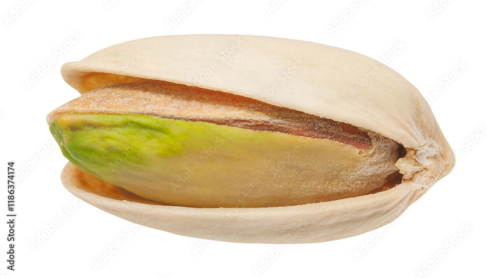 close-up of pistachio nut with partially opened shell isolated on white background, macro image of green pistachio seed, healthy natural snack concept, detailed photography with isolated background
close-up of pistachio nut with partially opened shell isolated on white background, macro image of green pistachio seed, healthy natural snack concept, detailed photography with isolated background
