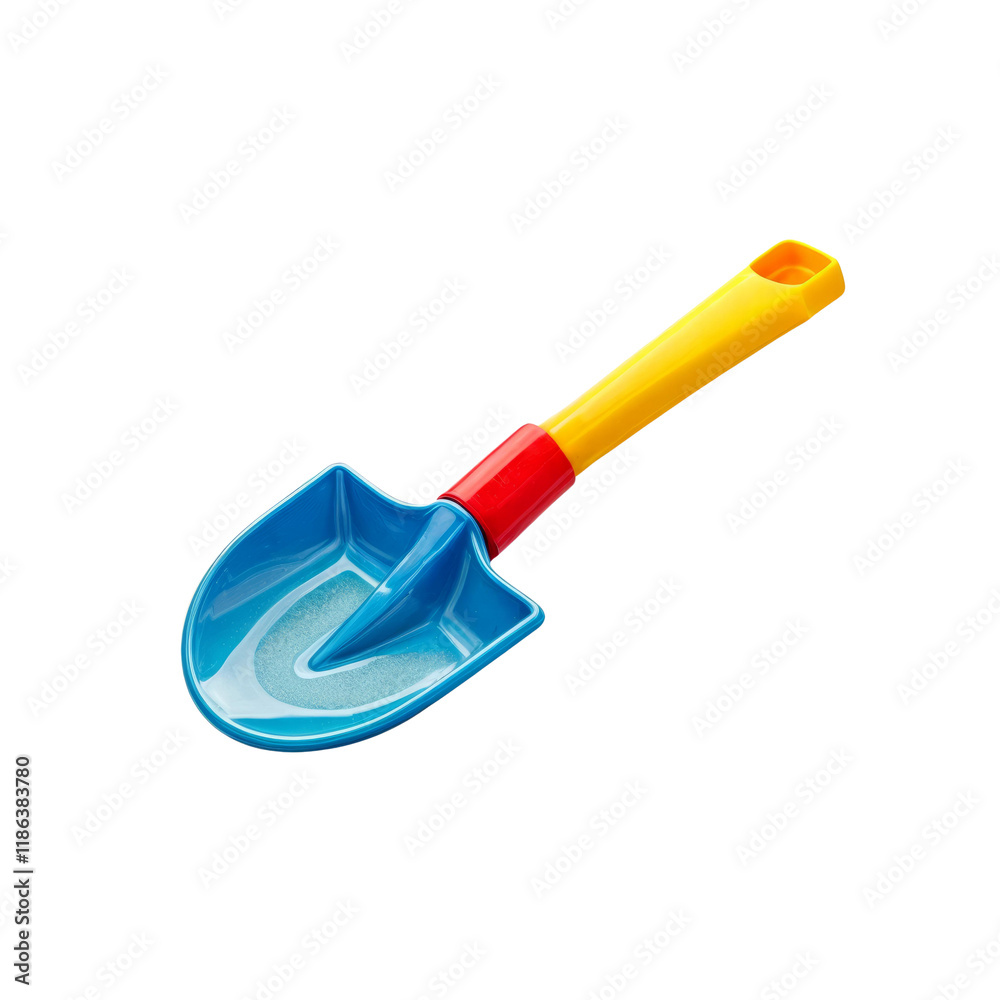 Blue and Yellow Beach Shovel: This bright blue and yellow beach shovel is the perfect tool for your little one to build sandcastles and explore the beach. Blue and Yellow Beach Shovel: This bright blue and yellow beach shovel is the perfect tool for your little one to build sandcastles and explore the beach.