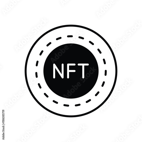 Nft Token vector icon