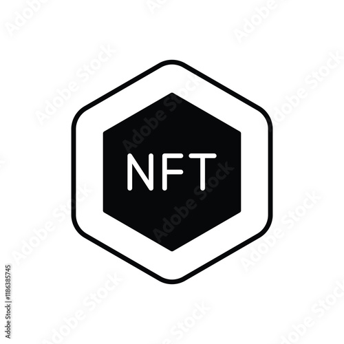 Nft vector icon