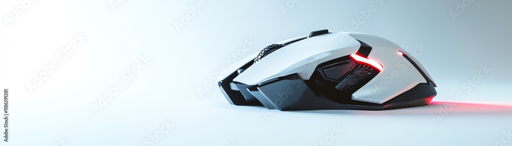 Modern gaming mouse on a white isolated background. Modern gaming mouse on a white isolated background.