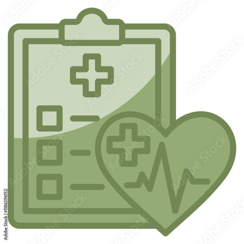 Medical Report Icon Element For Design