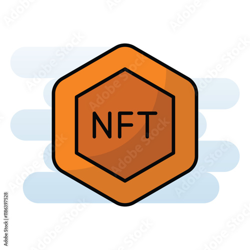 Nft vector icon