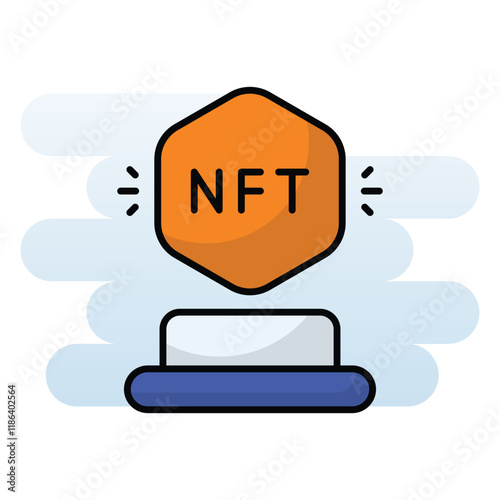 Nft vector icon