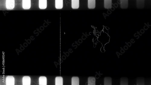 Running 35mm Dark Film Strip 