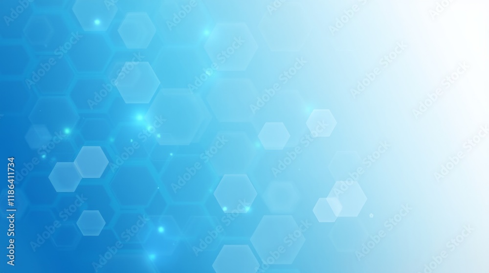 Abstract Blue Hexagonal Background Abstract Blue Hexagonal Background
