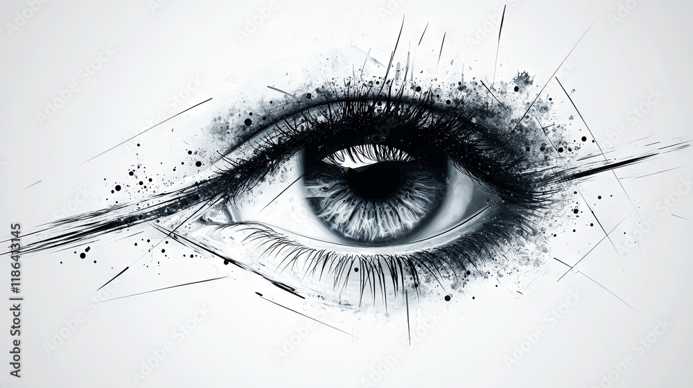 Obraz premium Abstract background with eye