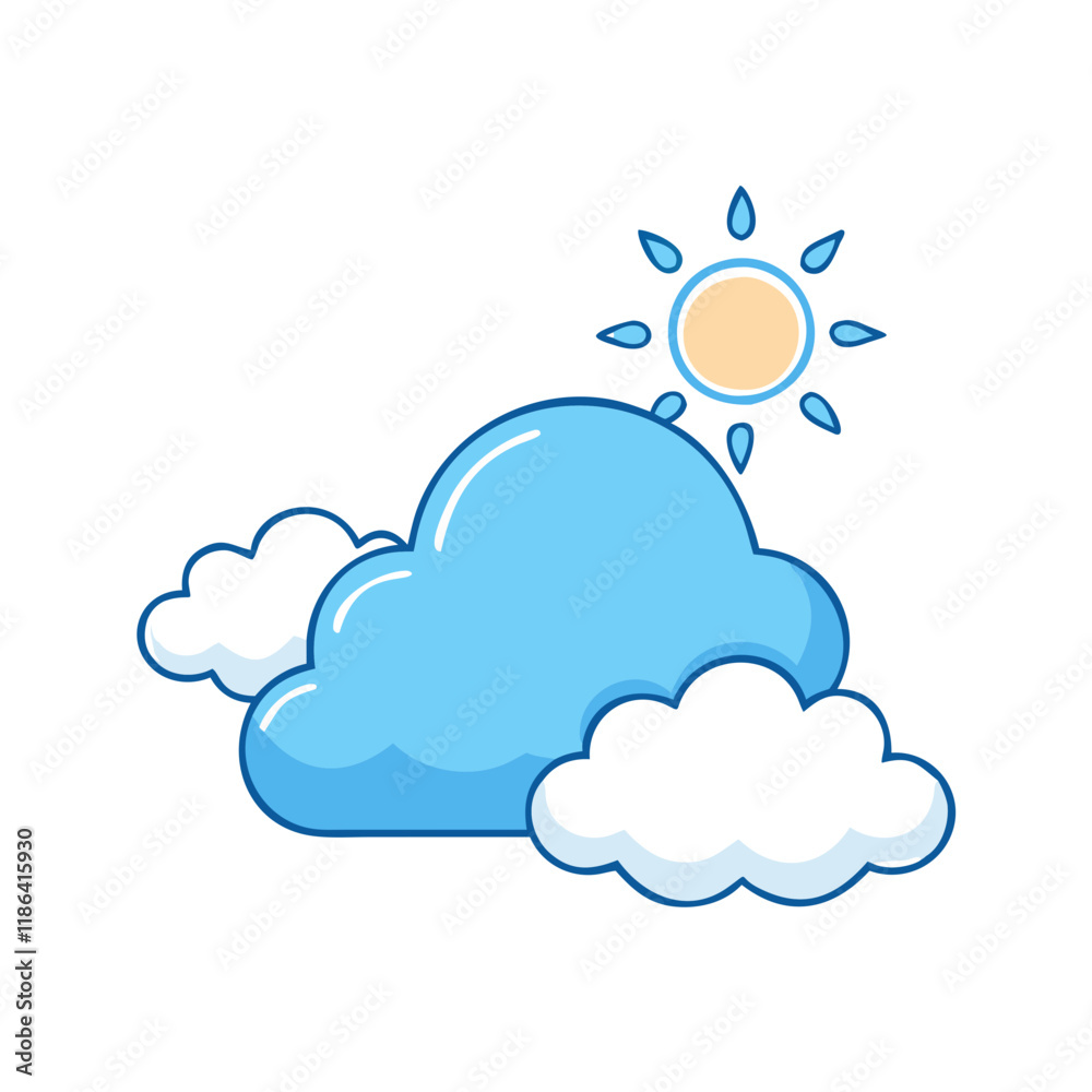 bright blue sky vector icon, spring vector illustration - simple illustration of bright blue sky perfect for logos, and spring -themed designs. bright blue sky vector icon, spring vector illustration - simple illustration of bright blue sky perfect for logos, and spring -themed designs.