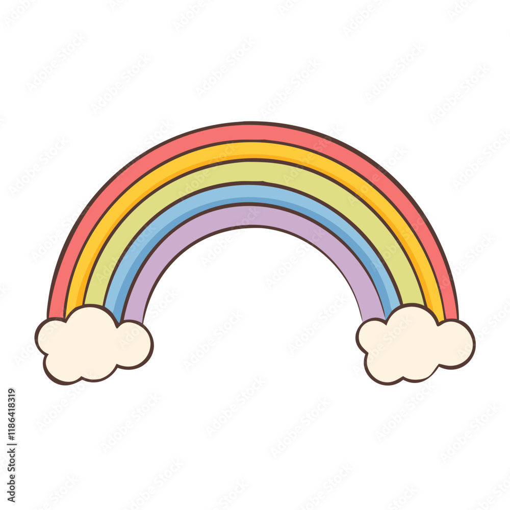 rainbow vector icon, spring vector illustration - simple illustration of rainbow perfect for logos, and spring -themed designs. rainbow vector icon, spring vector illustration - simple illustration of rainbow perfect for logos, and spring -themed designs.