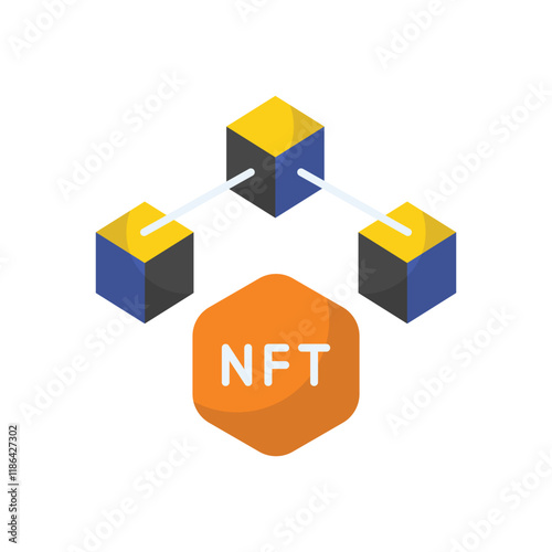 Blockchain vector icon