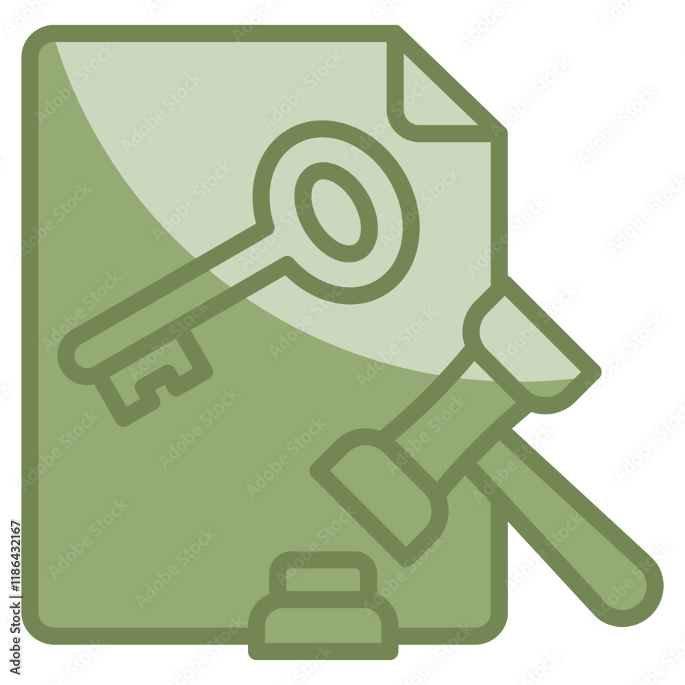 Regulation Key Icon Element For Design