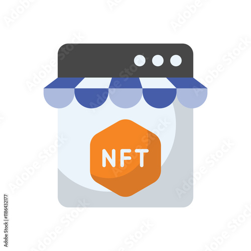 Nft Shop vector icon