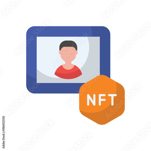 Nft Photo vector icon
