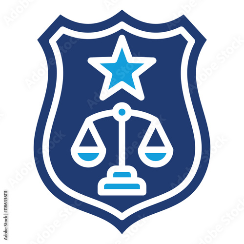 Law Enforcement Icon Element For Design