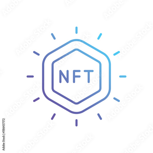 Nft Effect vector icon
