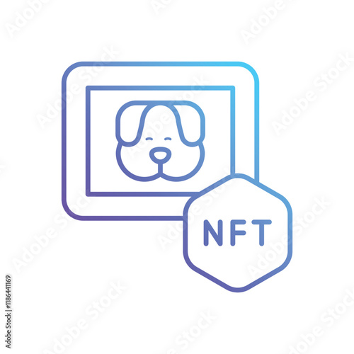 Nft Art vector icon