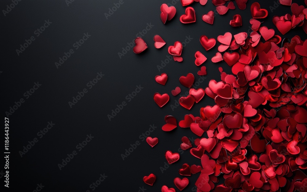 Saint Valentines Day black background Saint Valentines Day black background