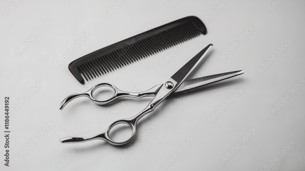 Professional Hair Cutting Scissors and Comb Professional Hair Cutting Scissors and Comb
