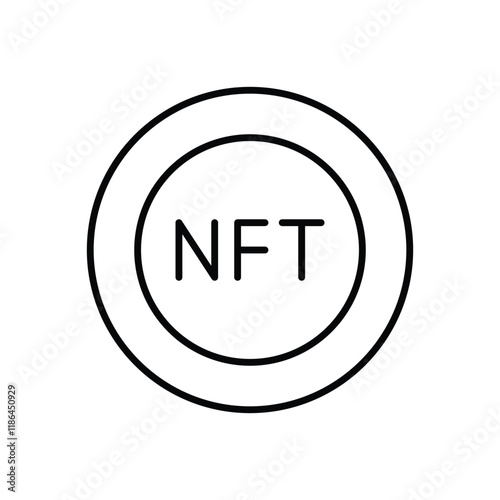 Nft vector icon